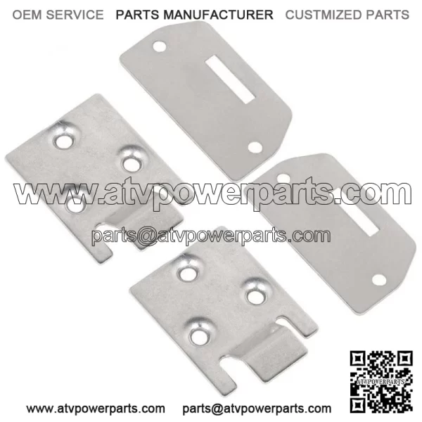 NEW Set of 2 Seat Bottom Hinge and Plate for EZGO TXT/Medalist 1995 Up Golf Cart - Image 3