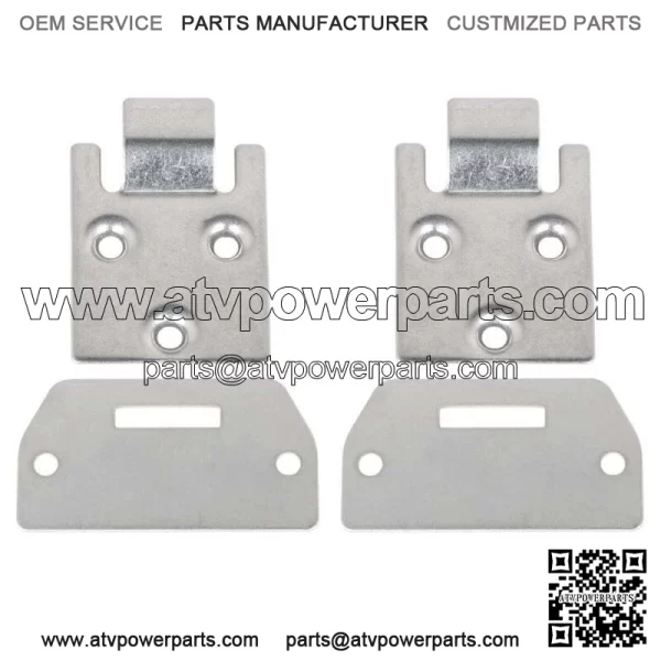 NEW Set of 2 Seat Bottom Hinge and Plate for EZGO TXT/Medalist 1995 Up Golf Cart - Image 4