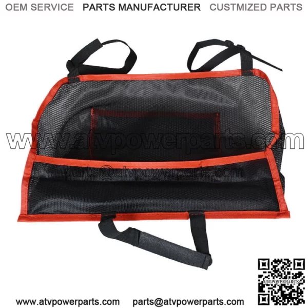 Backrest Elastic Net Pocket Storage Organizer Large Capacity For Universal - Image 3