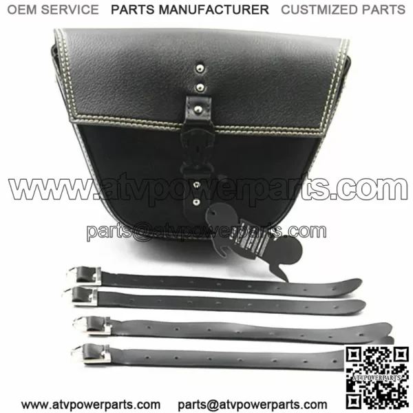 Universal Motorcycle Saddlebags Tool Luggage Storage Bag Scooter Old School ATV