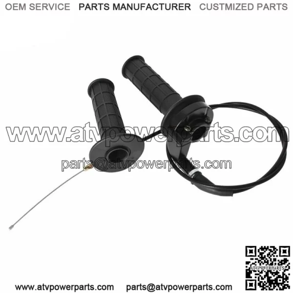TWIST THROTTLE HAND GRIPS CABLE CLAMP FOR COLEMAN CT100U CT200U TRAIL 200 196CC - Image 5
