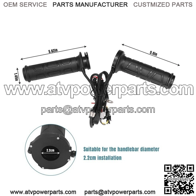 ATV Universal Warm Grip Electric Hand Heated Grips Handlebar Warmer Motorcycle