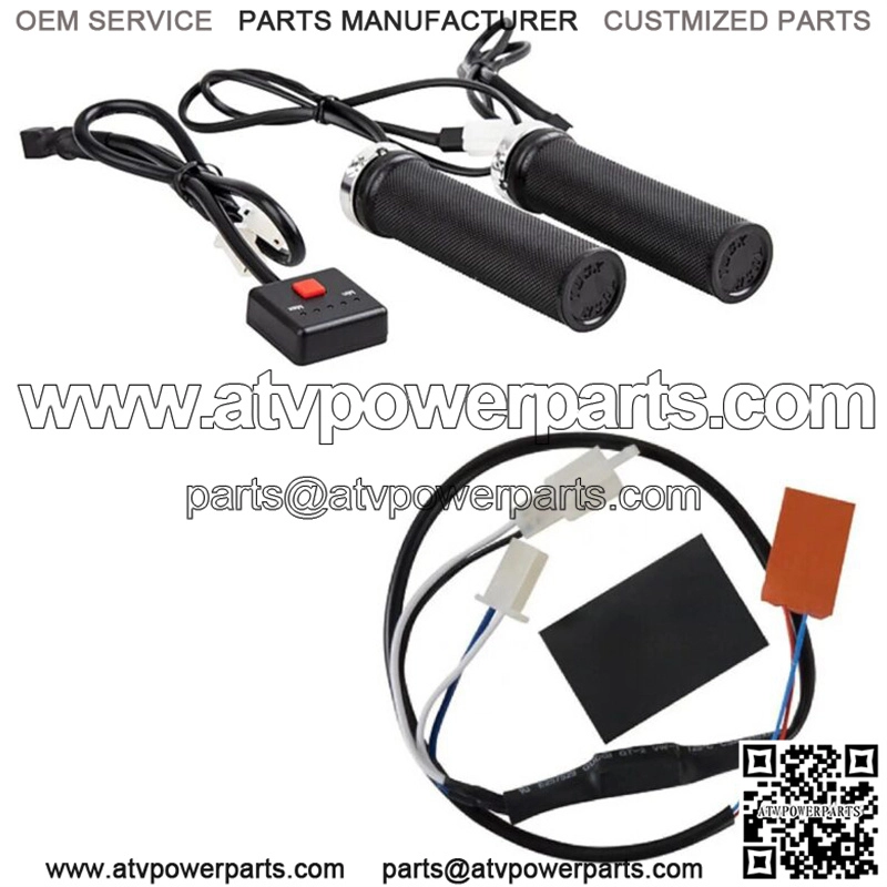 Lock-On Heated Grip Kit Plug In Thumb Warmer Atv Polaris Honda Yami Kawai (For: Yamaha)