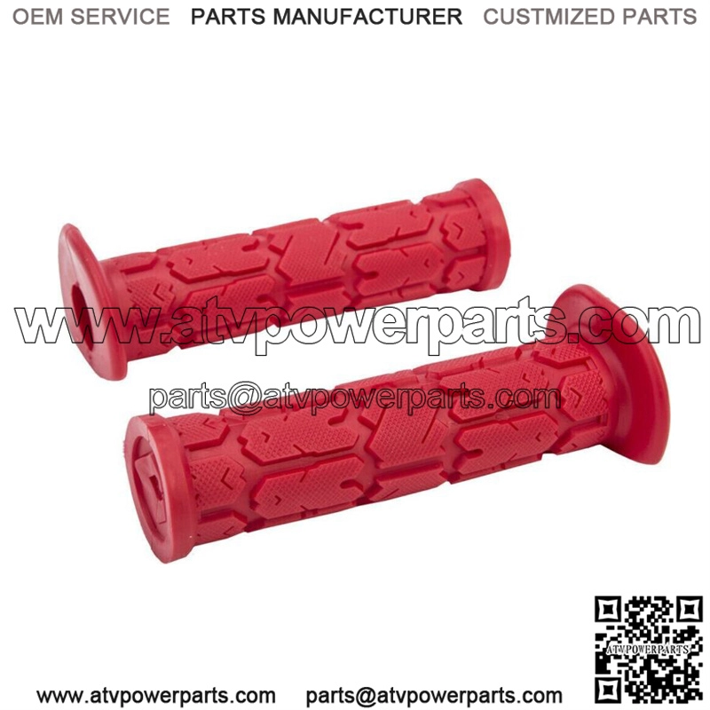 Rogue ATV Handlebar Grips -RED- Honda Suzuki Kawasaki