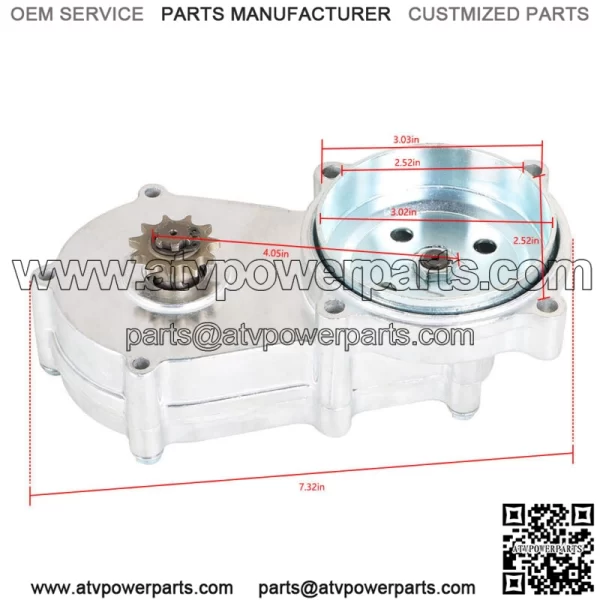 Transmission Gear Reduction Box Clutch Replace for 47cc 49cc 2-stroke 13T 14T - Image 2