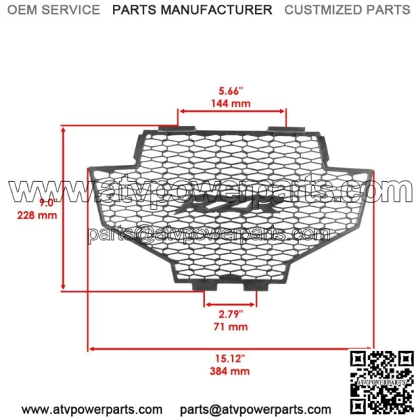 Front Bumper Grill For Polaris RZR S 800 2012 2013 2014 - Image 3
