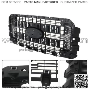 Front Bumper Upper Grille For 2011-2016 Ford F-250 F-350 F-450 F-550 Super Duty