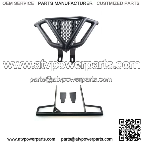For Yamaha 700 / 700R 2006-2024  Front Bumper Guard + Rear Grab Bar For: More than one vehicle