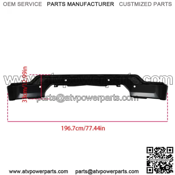 Paintable Steel Front Bumper For 2019-2021 GMC Sierra 1500 With Sensor Holes - Image 3