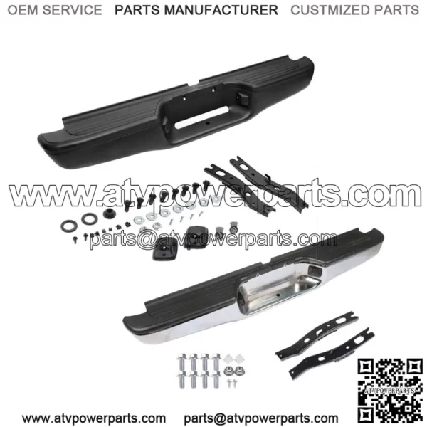 Fit For 1995-2004 Toyota Tacoma Truck Complete Steel Rear Step Bumper Assembly