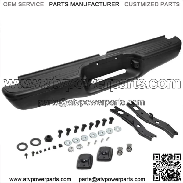 Fit For 1995-2004 Toyota Tacoma Truck Complete Steel Rear Step Bumper Assembly - Image 2