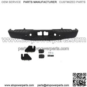 Rear Step Bumper For 2007-2013 Toyota Tundra Assembly w/ Park Sensor Holes Black