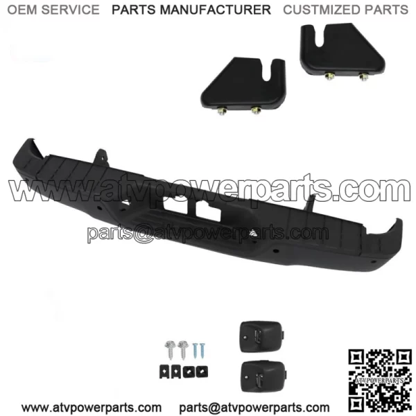 Rear Step Bumper For 2007-2013 Toyota Tundra Assembly w/ Park Sensor Holes Black - Image 2