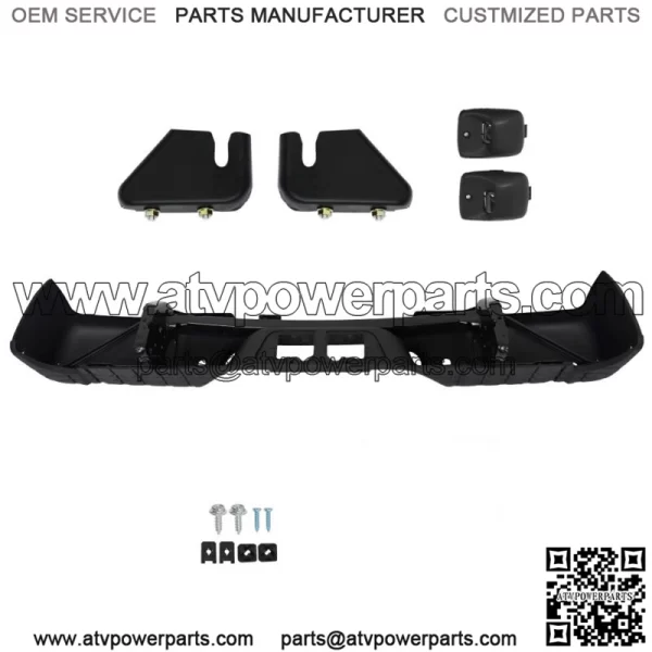 Rear Step Bumper For 2007-2013 Toyota Tundra Assembly w/ Park Sensor Holes Black - Image 3