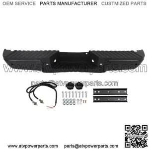 Rear Step Bumper For 2008-2016 Ford F-250 F-350 F-450 Super Duty W/Sensor Holes