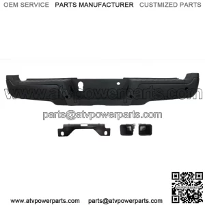 Rear Step Bumper For 2017-2019 Ford F250 F350 Super Duty w/ Sensor Holes Black