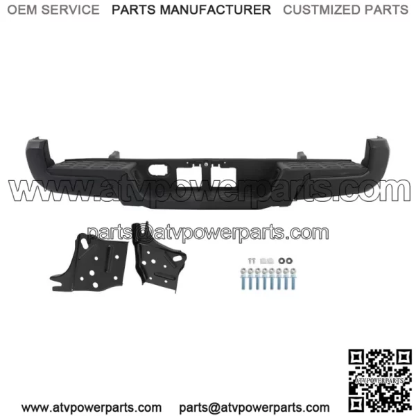 Powdercoated Black For 2016-2023 Toyota Tacoma Rear Step Bumper W/o Sensor Holes - Image 2