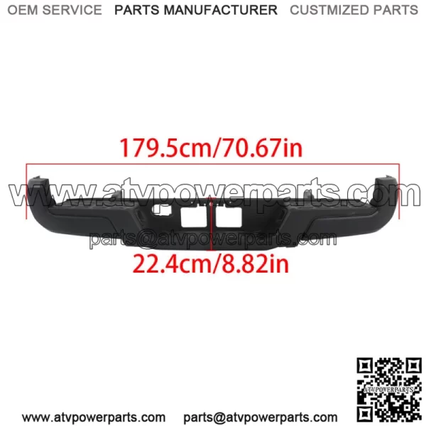Powdercoated Black For 2016-2023 Toyota Tacoma Rear Step Bumper W/o Sensor Holes - Image 3