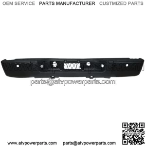 Black Rear Bumper Assembly For 2007-2013 Chevy Silverado 1500 w/Sensor Holes
