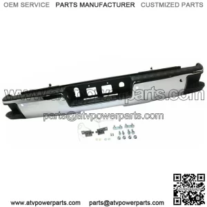 Chrome Rear Bumper Assembly For 2014 -2018 Chevy Silverado Sierra 1500 W/ Park