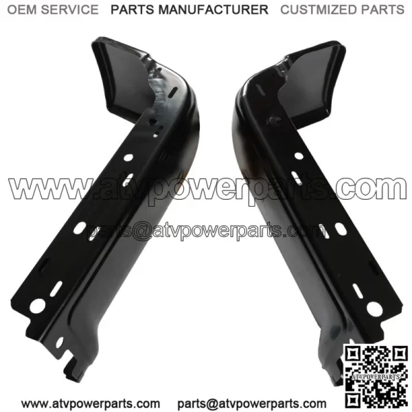 Steel Rear Bumper Ends For 2009-2014 Ford F-150 LH RH Pair Primered Set Black - Image 2