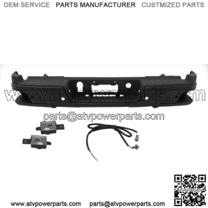 Steel Rear Step Bumper For 2019-2021 Chevy Colorado GMC Canyon With Sensor Holes
