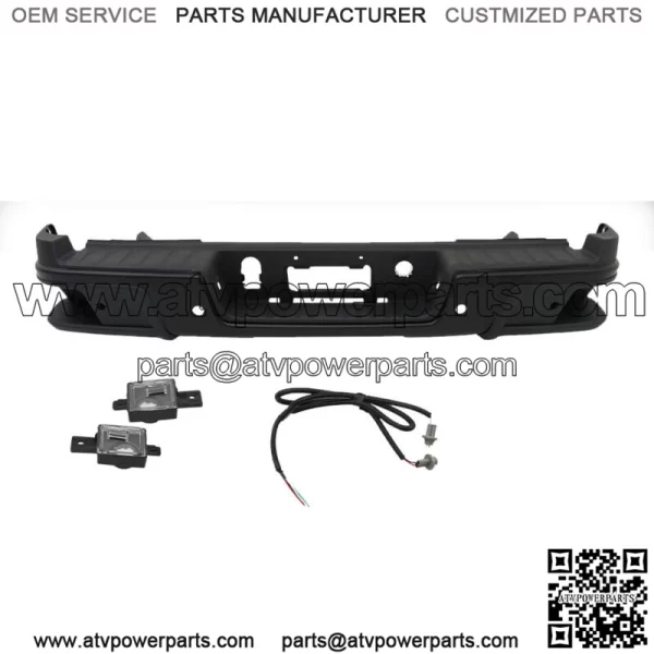 Steel Rear Step Bumper For 2019-2021 Chevy Colorado GMC Canyon With Sensor Holes