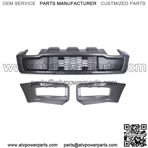 For 2018 2019 2020 Ford F-150 Gray Raptor Style Steel Front Bumper Assembly Kit