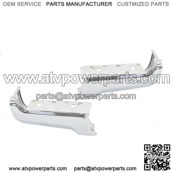 Chrome Pair Of Rear Bumper Face Bars For 2017-2022 Ford F250 F350 Super Duty