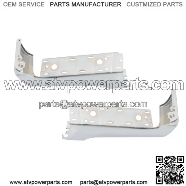 Chrome Pair Of Rear Bumper Face Bars For 2017-2022 Ford F250 F350 Super Duty - Image 3