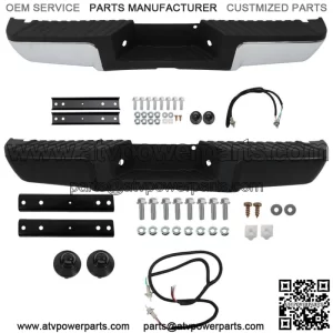 For 2008-2016 Ford F250 F350 F450 Super Duty Steel Rear Bumper W/o Sensor Holes