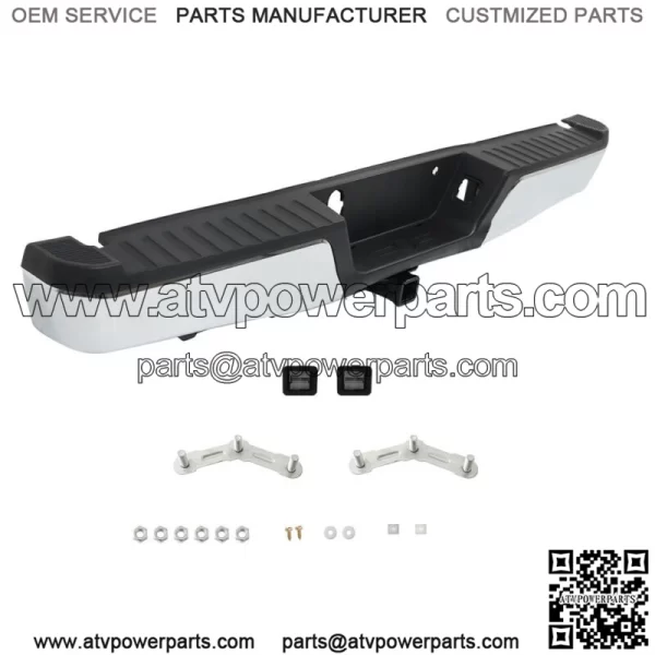 Chrome Rear Step Bumper Assembly For 2015-2020 Ford F-150 w/ Max Tow FO1103187 - Image 2