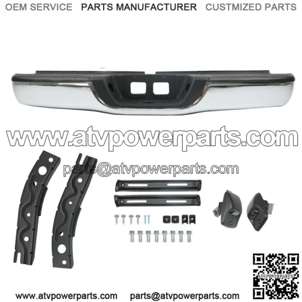 Chrome Steel Rear Step Bumper Complete Assembly For 2000-05 2006 Toyota Tundra