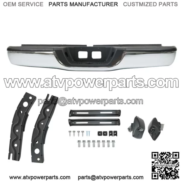 Chrome Steel Rear Step Bumper Complete Assembly For 2000-05 2006 Toyota Tundra - Image 2