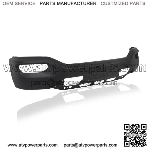 Black Steel Front Bumper Without Sensors Holes For 2016-2018 Sierra 1500 Painted
