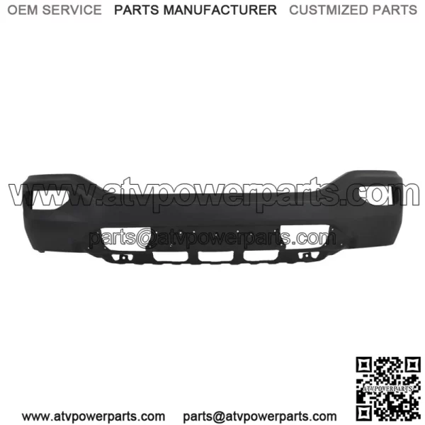 Black Steel Front Bumper Without Sensors Holes For 2016-2018 Sierra 1500 Painted - Image 2