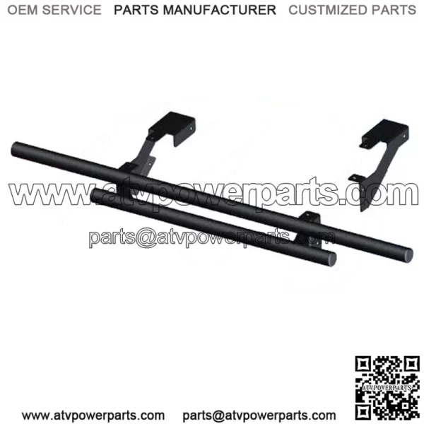 Double Tube Rear Bumper Black Polaris Ranger Mid Size 2010-2021 (For: Polaris)