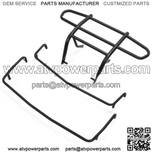 Front Bumper Brush Guard Protector & Racks For 2007-up Polaris Sportsman 90/110 (For: Polaris)