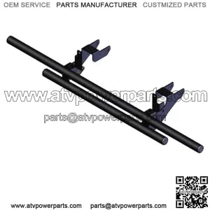 Double Tube Rear Bumper Black Polaris Ranger 570 Full Size 2017-2023 (For: Polaris)