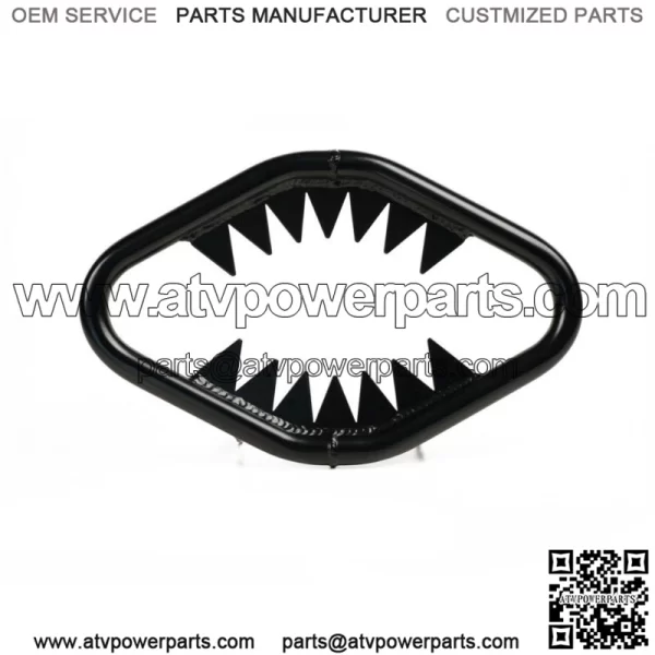 Polaris Predator 500 2003-07 JAWS ALUMINUM BUMPER MATTE BLACK  JS401-MBK (For: Polaris)