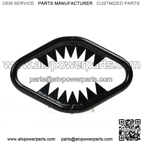 Polaris Predator 500 2003-07 JAWS ALUMINUM BUMPER MATTE BLACK  JS401-MBK (For: Polaris) - Image 2