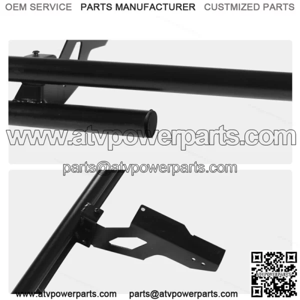 Rear Double Tube Bumper For 2018-2022 Polaris Ranger XP 1000 North Star Edition (For: Polaris) - Image 5