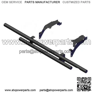 #102075 Polaris Full Size Ranger Rear Double Tube Bumper