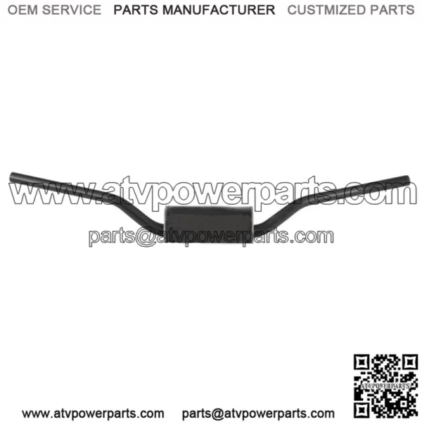 Black RC / OEM Bend Handlebar - 1-1/8" w/ Pad 604-01-BK