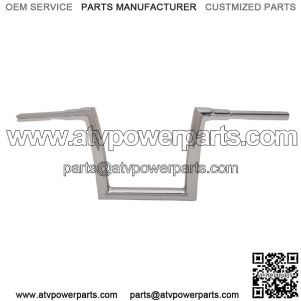 1 1/2" Strip Handlebars 10" Rise Chrome 0601-4880
