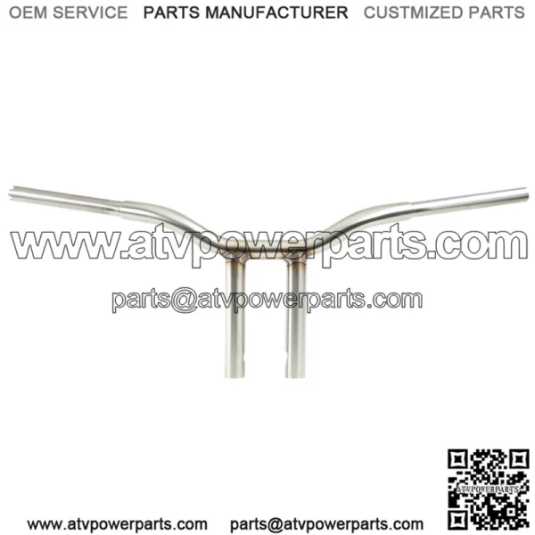 Welded Straight-Riser Handlebar 10" LA-7337-10SS
