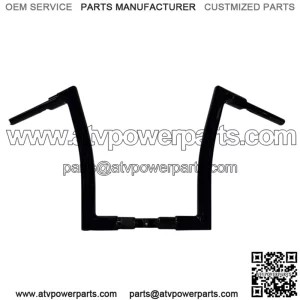Inc. 1-1/4" EZ Install Flat Top Handlebar 14" Black 706014B