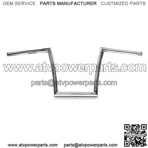 1 1/4" Strip Handlebars 12" Chrome 0601-2725