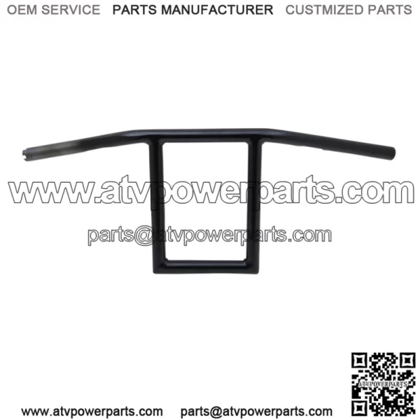 1" Old School Window Handlebars 10" Black LA-7385-10B