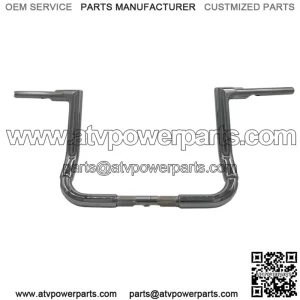Inc. 1-1/2" EZ Install Flat Top Handlebar 12" Chrome 605012